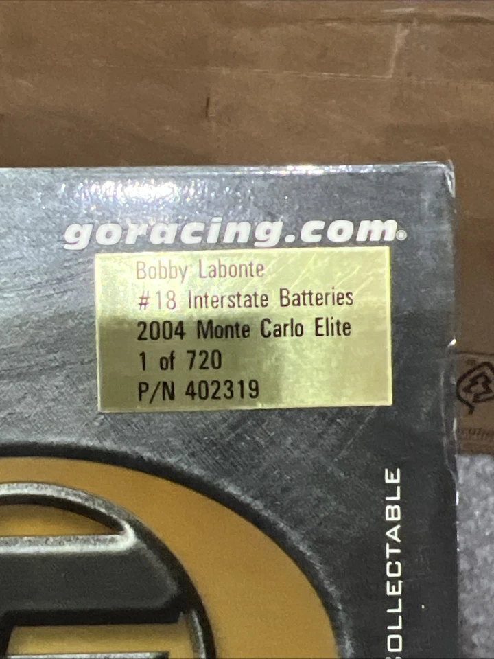 RCCA Elite 2004 1/24 Bobby Labonte Interestatal Monte Carlo #18 NASCAR diecast Foto 2 de 4