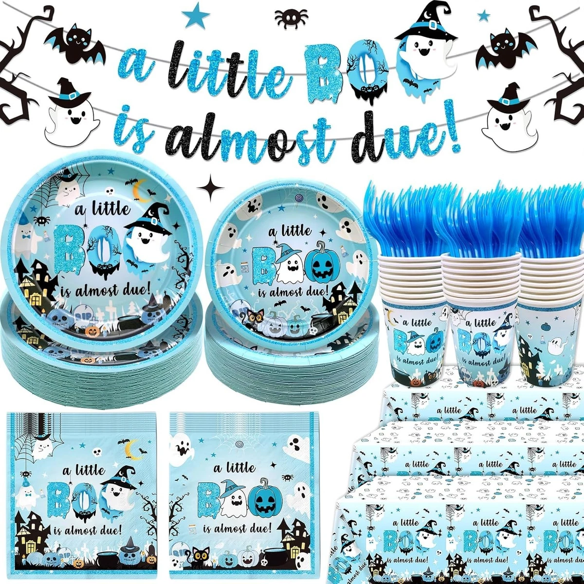 Striscione Per Baby Shower A Forma Di Stella – 290 X 16,5 Cm, Colore Azzurro – Party Deco