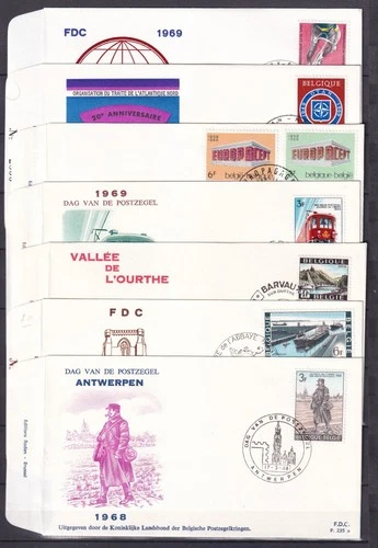 [LG78352] Belgium Nice Lot FDC First Day Cover UNG