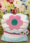 GIRLS Floral Hooded Towel POOL BATH BEACH Pink Blue HOODED Flower Towel 50"x30"
