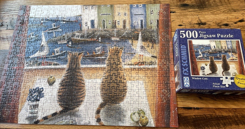 FX Schmid Puzzle Window Cats 500 Pieces 2008 Complete - Picture 6 of 12