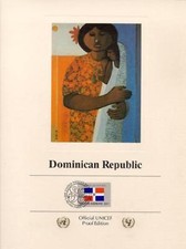 Estampes, République Dominicaine, Lithographie Avec Timbre Annulé 1980