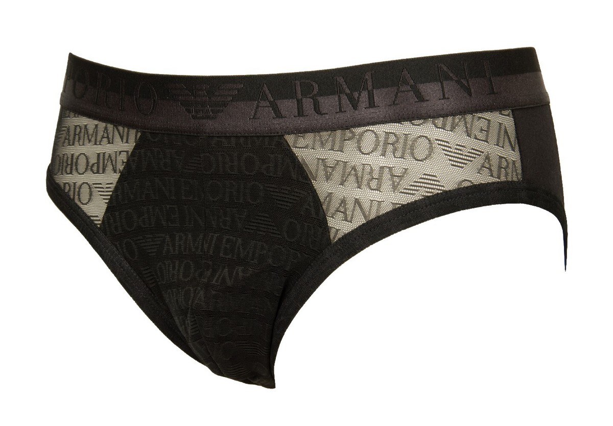 EMPORIO ARMANI EM000121AF13281MB002 関税送料込 EMPORIO ARMANI men's briefs visible elastic underwear with