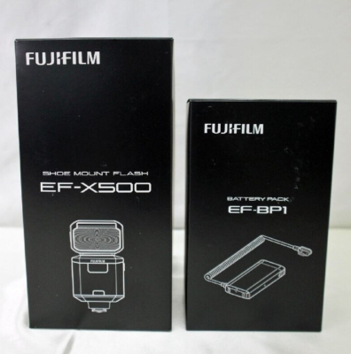 FUJIFILM EF-X500 & EF-BP1