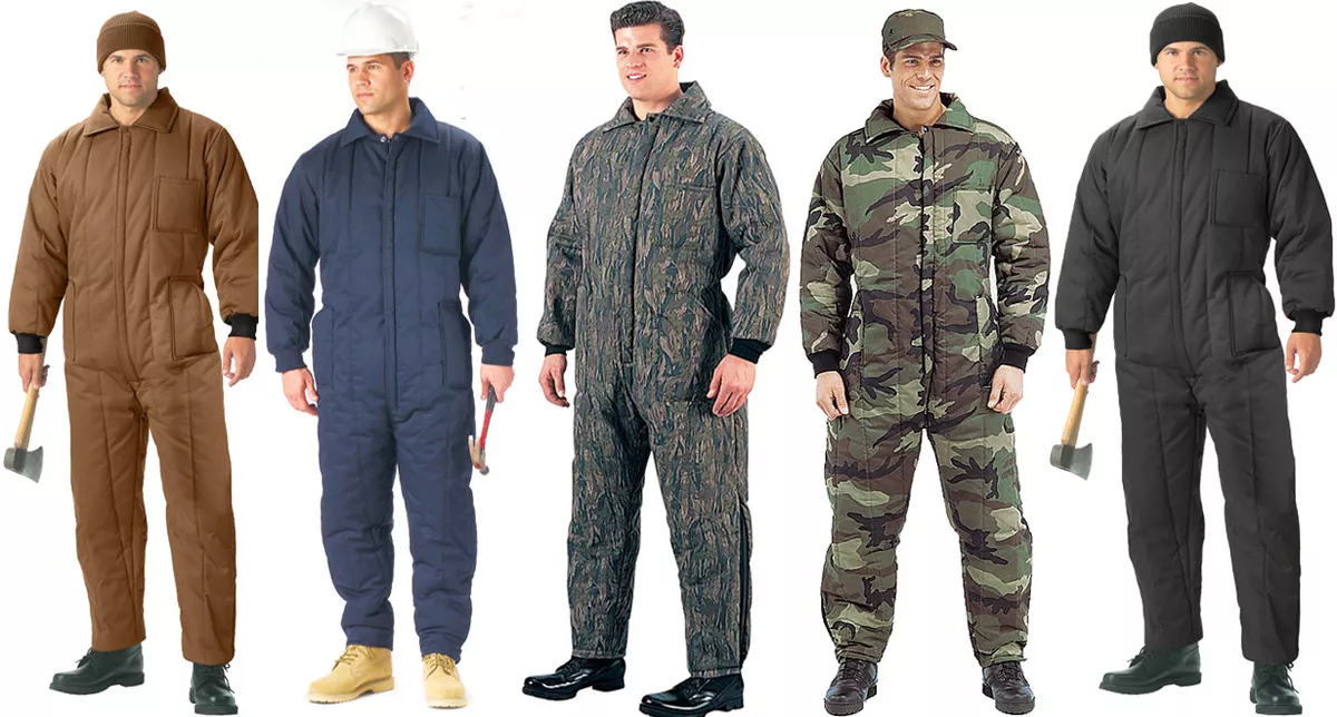 Cold Weather Insulated Coveralls Uniform Work Duty Military Insulated Jumpsuit