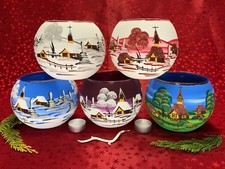 Windlicht "Kugelglas MAXI" Leuchtbecher Leuchtglas Teelicht Handarbeit Lauscha