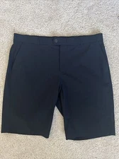 Mens 40 Greyson Montauk solid black golf shorts NWOT