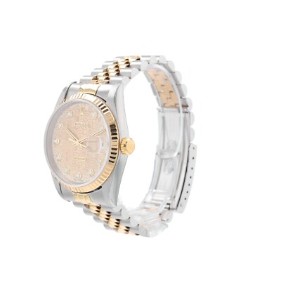 Rolex Datejust 16233 36mm Champagne Jubilee Diamond (N.S) Dial