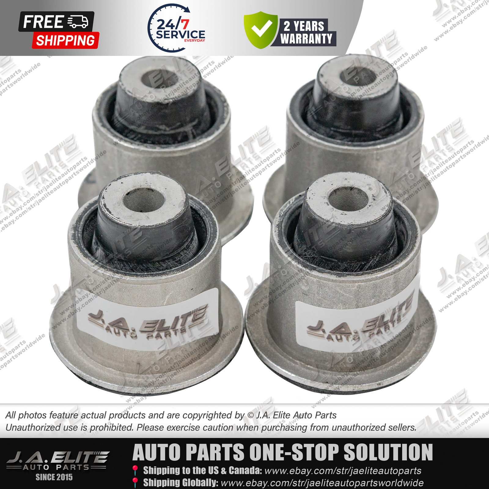 4x Front Upper Control Arm Bushing fit Rolls-Royce Ghost Wraith Dawn 31126852998