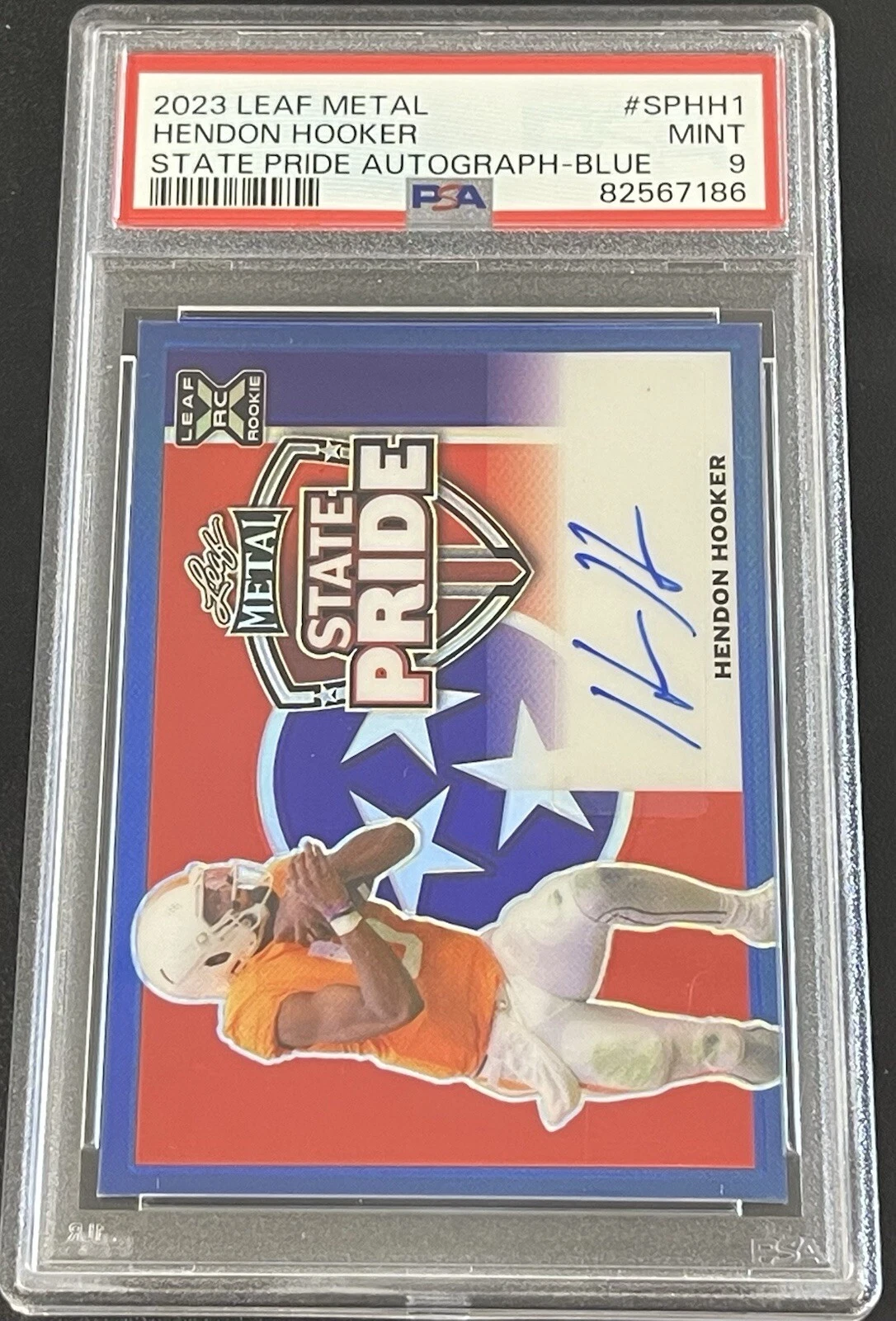Hendon Hooker Leaf Metal State Pride Autographs #SPHH1 Blue
