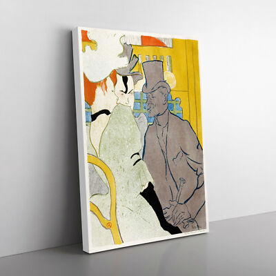 Englishman At The Moulin Rouge Vol.2 By Toulouse-Lautrec Canvas Wall Art Print