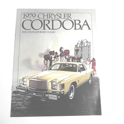 VINTAGE 1979 CHRYSLER CORDOBA CARS DEALERSHIP SALES BROCHURE SPECIFICATION