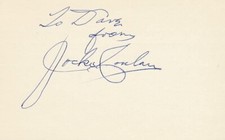 Jocko Conlan- Signed Card