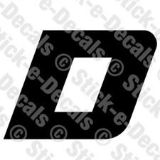 JERSEY LETTER D Vinyl Die Cut Decal Sticker - Sport Athlete Alphabet Text - A4