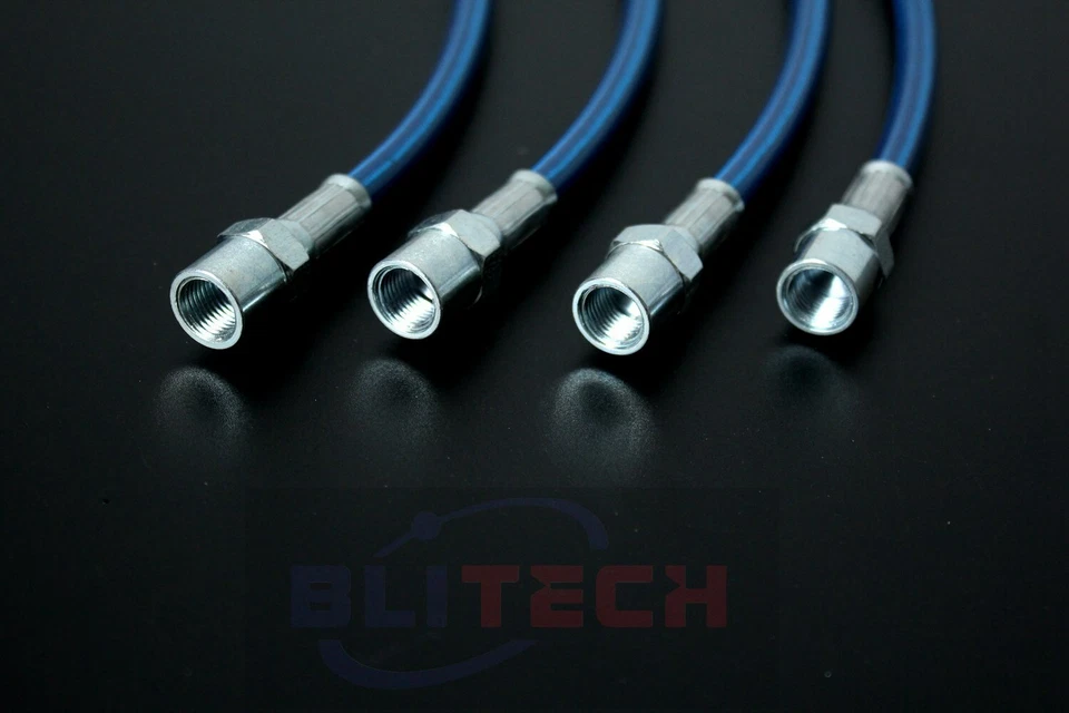 Blue Front Rear Braid Stainless Steel Brake Lines For BMW E36 3 series 1994-1998 - Imagem 2 de 3