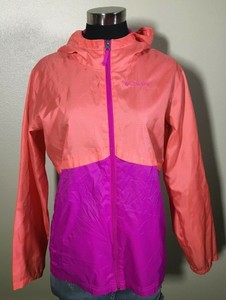 columbia pink windbreaker