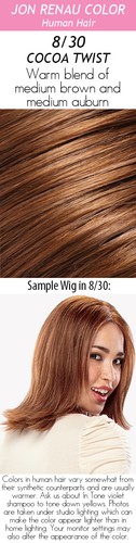 EASIPART by JON RENAU, REMY Human Hair Topper, 8", 12" or 18" Length, ALL COLORS - 第 22/47 張圖片