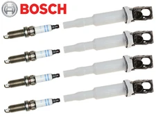 BOSCH Ignition Coils + Original Double Platinum Spark Plugs Kit for Select BMW