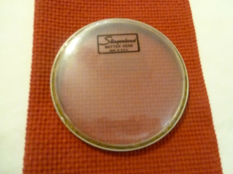 SLINGERLAND CLEAR BATTER HEAD - 6" - MADE IN USA - NEW OLD STOCK - VINTAGE