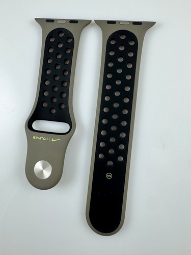 Original Apple watch Nike Sport Band 44mm 45MM 46MM 49MM Olive Grey/Black - SM - 第 1/13 張圖片