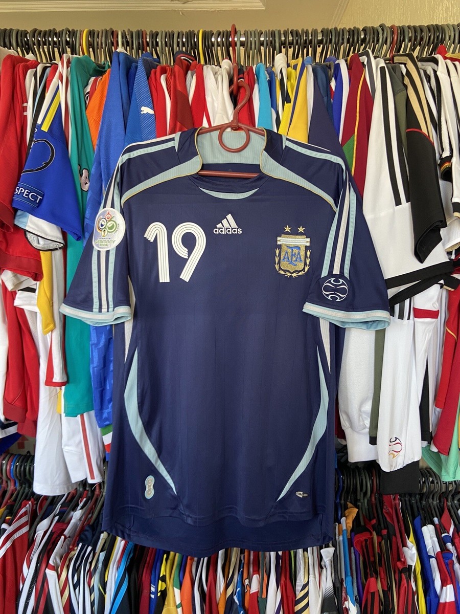 ARGENTINA 2006 2007 AWAY SHIRT JERSEY ADIDAS 069519 sz L MEN