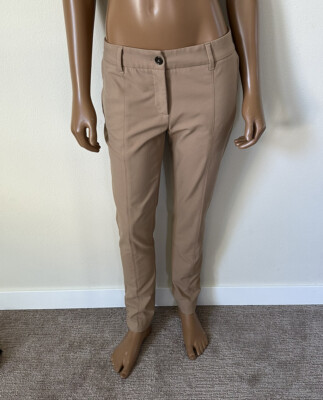Dolce Gabbana Women Khaki Pants Slim Fit 👄SEXY Dress Trousers SZ 40 US6 