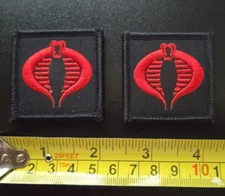 2" GI JOE/ COBRA American Hook & Loop Morale Patch (pair)