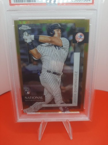 2024 Topps Chrome National Silver Jasson Dominguez Gold ref /50 PSA 10 POP 2 - Picture 4 of 11
