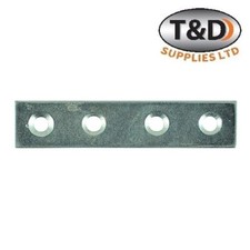 75mm Mending Fixing Plate Flat Brackets - 4 Pack Straight Repair Joining Braces