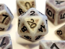 Viking Steel Matte Dice Set - 5E DND Dungeons Dragons RPG Pathfinder d20