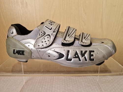 Zapato de carretera Lake CX165 plateado SPD-SL para hombre EE. UU. 10 EUR 44 nuevo en caja - Imagen 2 de 11