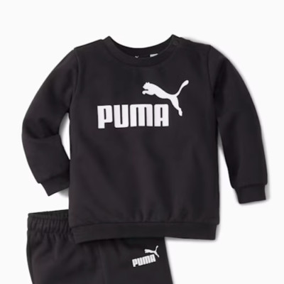Puma Jungen Minicats Rundhals Pullover Sweatshirt Only schwarz Alter 2-3 Jahre NEU