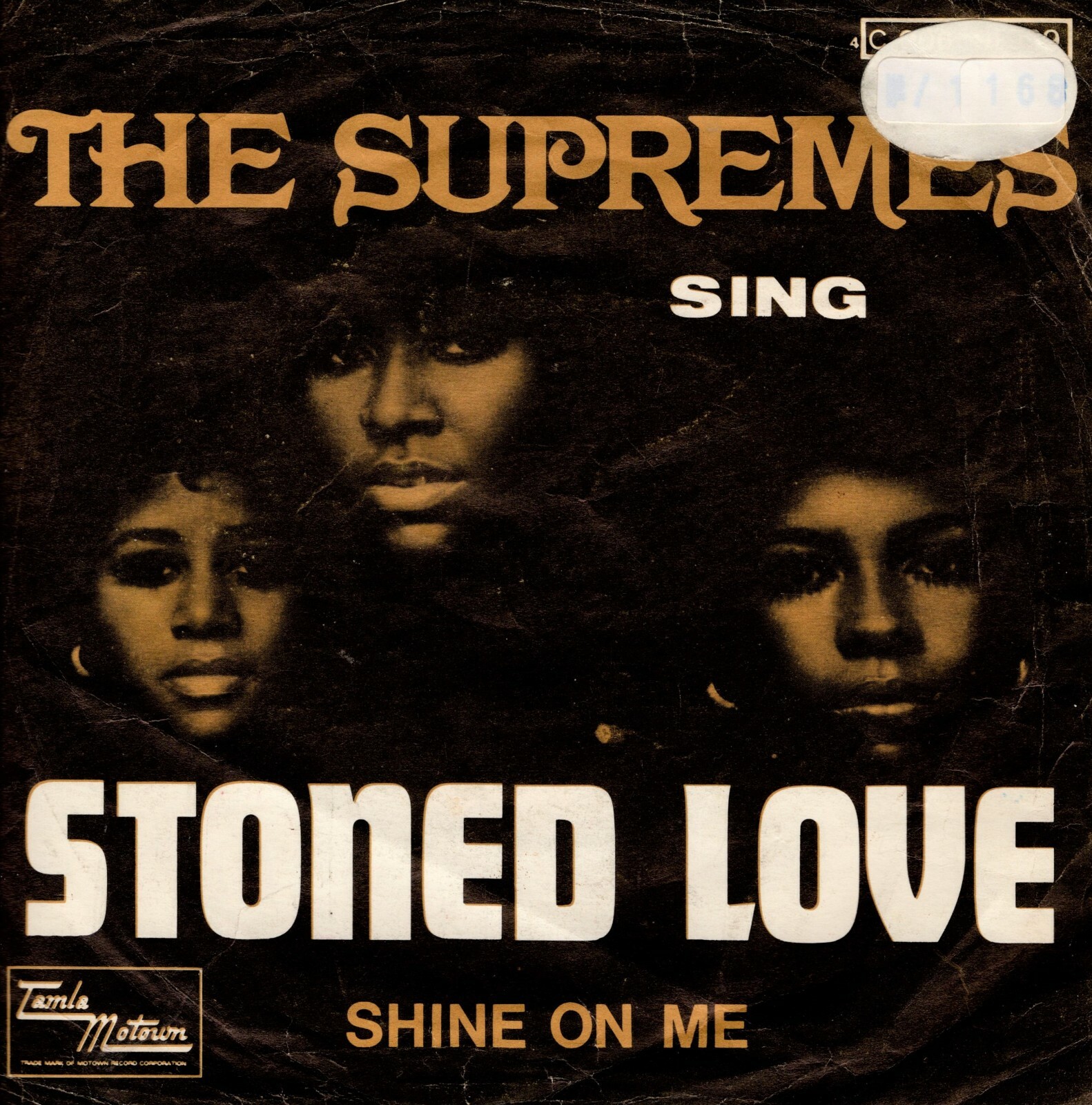 Supremes Sing Stoned Love / Shine On Me Belgium 45 With Insert