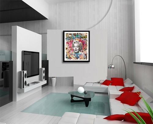 Marilyn-Golden- Pop Art Portrait, Contemporary Art on Paper ,Famous Celebrities - Picture 3 of 6