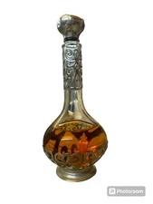 Avon Woman Regence Cologne Riviera Silver Tone Filigree Bottle No Box