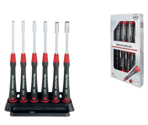 Wiha Set Micro Cacciaviti Dado Esagonale 265PK6 (6PZ) Manico Pico - Foto 1 di 2