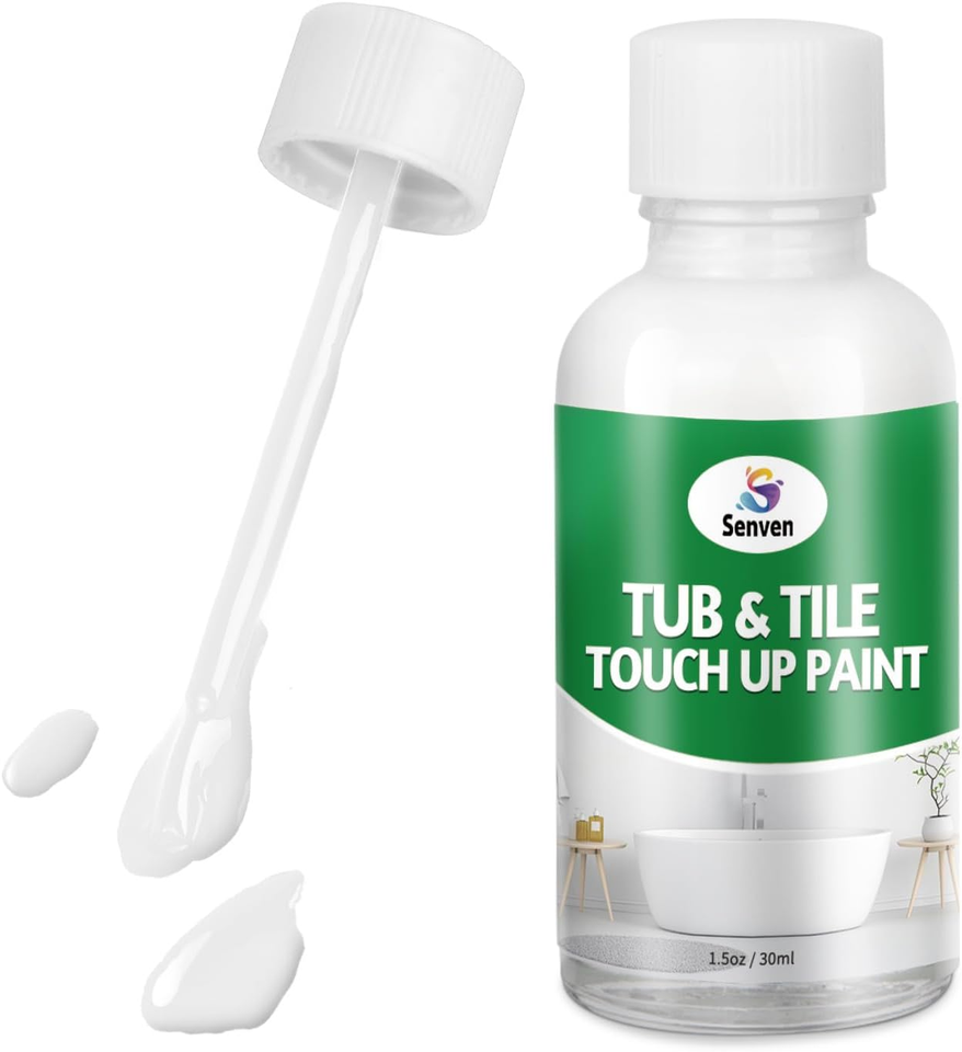 Tub and Tile Paint, White Paint for Bathtub, Porcelain Ceramic, Enamel ...