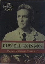 Twilight Zone Rod Serling Edition Russell Johnson Mirror Board Card M7