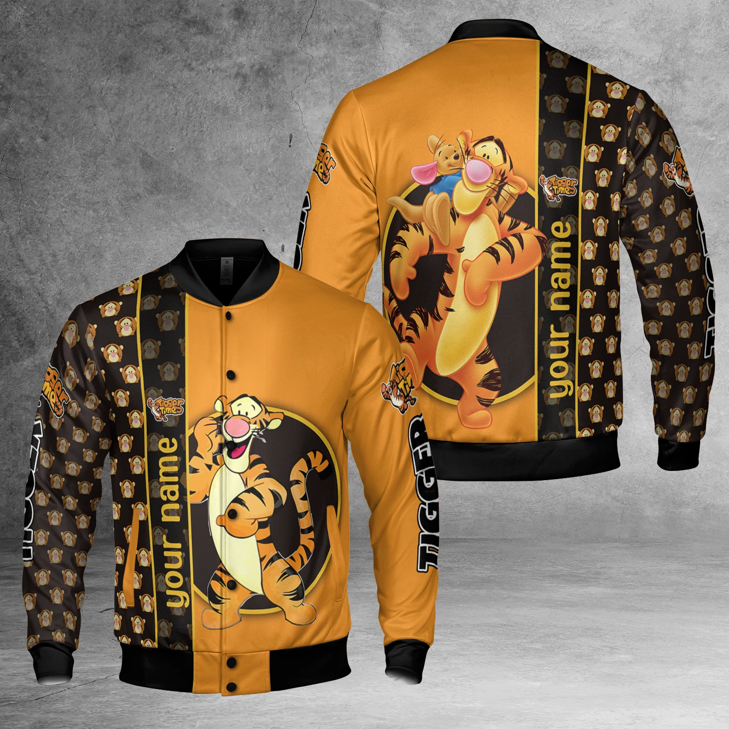 Personalized Funny Tigger Winnie The Pooh Characters Tigger Fans Gift Jacket