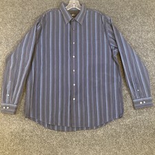 Van Heusen Men's Long Sleeve Button Down Large Shirt 16-16 1/2 Neck