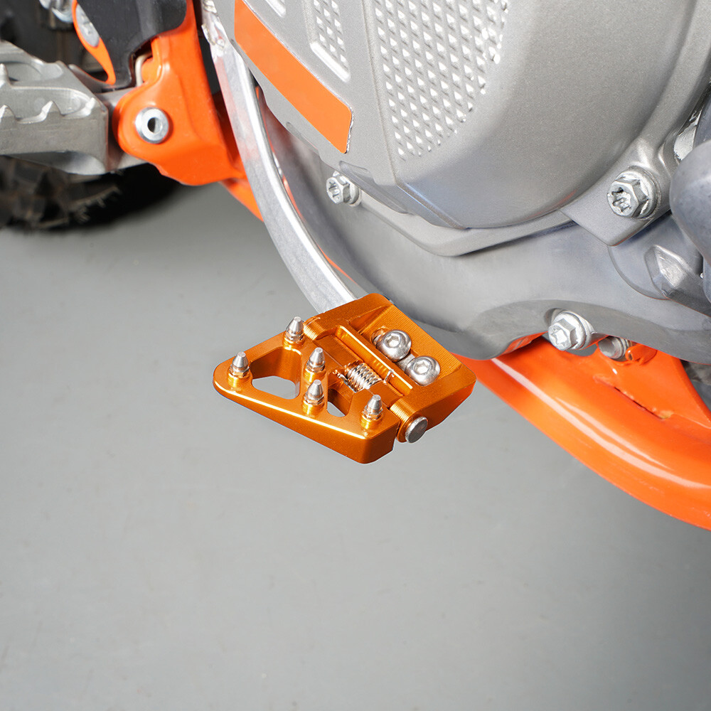 Puntale Pedale Del Freno Posteriore Arancio Maggiorato - Foto 4