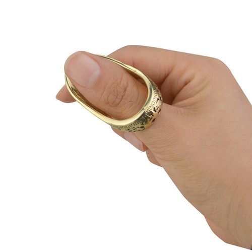 16-24mm Messing Daumen Ring Fingerschutz Schutzausrüstung Schutzausrüstung Jagd - Picture 9 of 11