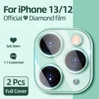 2 PACK For iPhone 13 12 11 Pro Max Tempered Glass Camera Lens Screen Protector