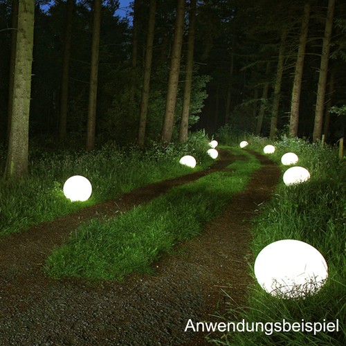 Kugelleuchten Kugellampen Garten Außenleuchte 3er-Set Ø 20/30/40cm Erdspieß - Bild 7 von 10