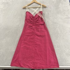 NWT Garnish Helena Dress Women Small Sexy Maxi Pink Vintage 90s