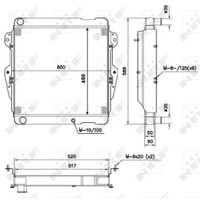 KüHler WasserküHler MotorküHler Passend FüR Toyota Land Cruiser J7 2.4 TD
