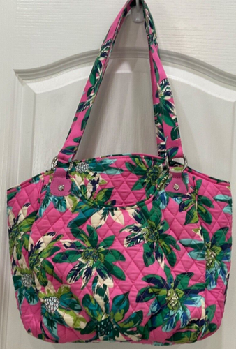 Bolso de Mano Vera Bradly Glenna Tropical Paradise Tela Cierre con Cremallera Nuevo H15 - Imagen 4 de 11