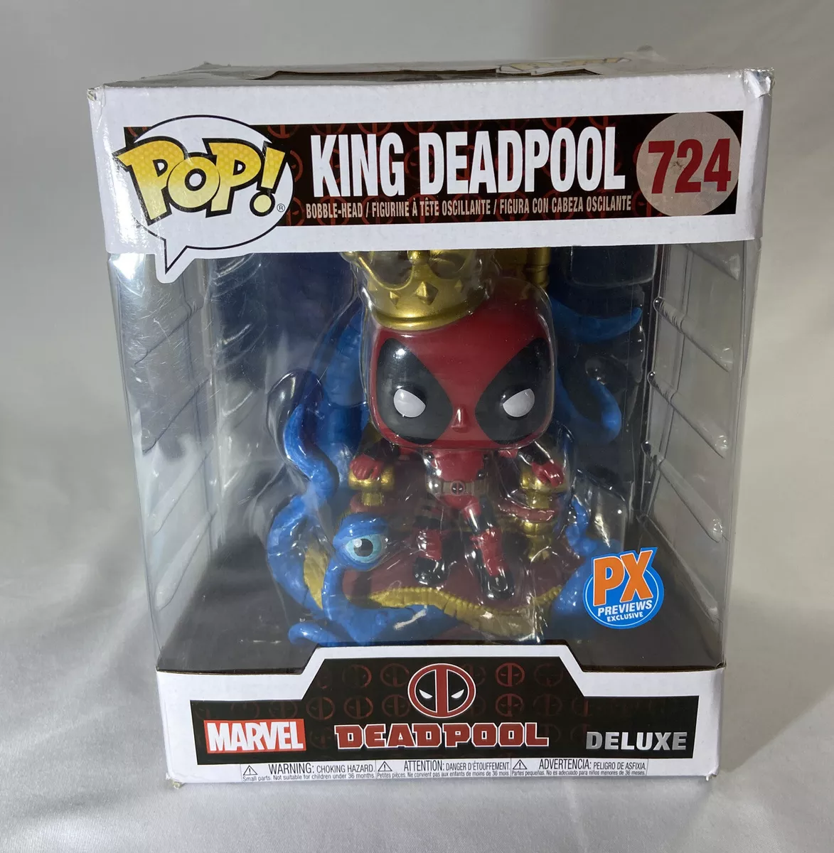 Pop! Deluxe Marvel Heroes King Deadpool on Throne Vinyl Figure