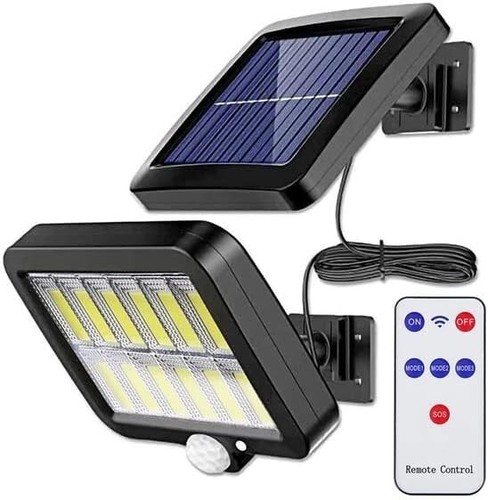 Solar Powered COB LED Wall Light PIR Motion Sensor Outdoor Waterproof Lamp - Picture 24 of 54