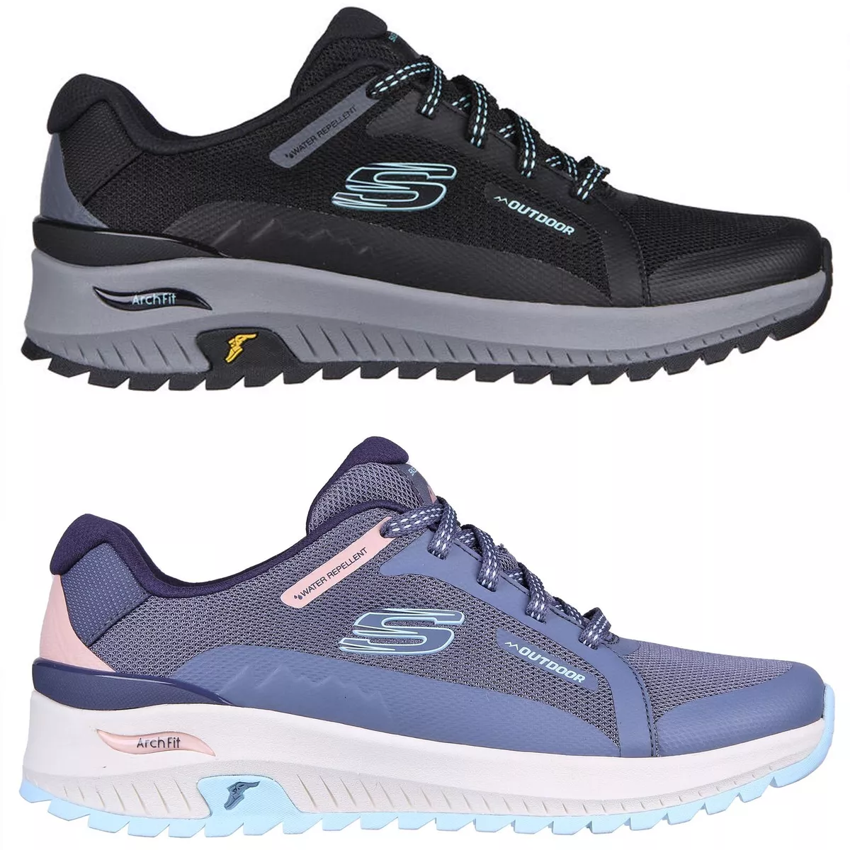 Womens Skechers Trail Trainers Arch Fit Water Repellent Memory Foam Shoes